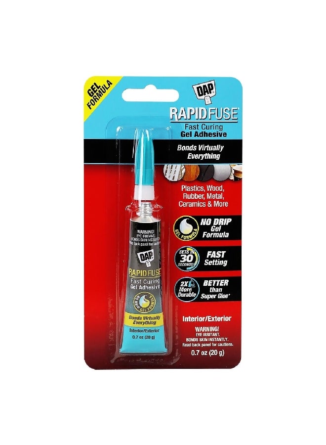 Rapid Fuse High Performance Fast Caring Gel Adhesive Clear 0.7oz 178